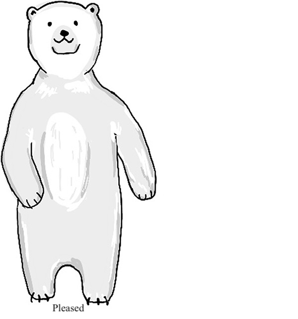 The bear is pleased.